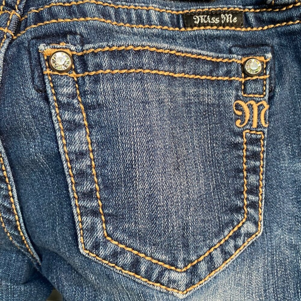 Miss Me JE5014F432 Flare Jeans Distressed Dark 26 - Picture 14 of 16